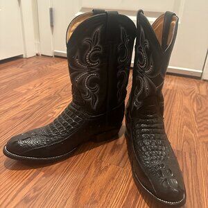 El Patron Men Alligator Leather CowBoy Boots